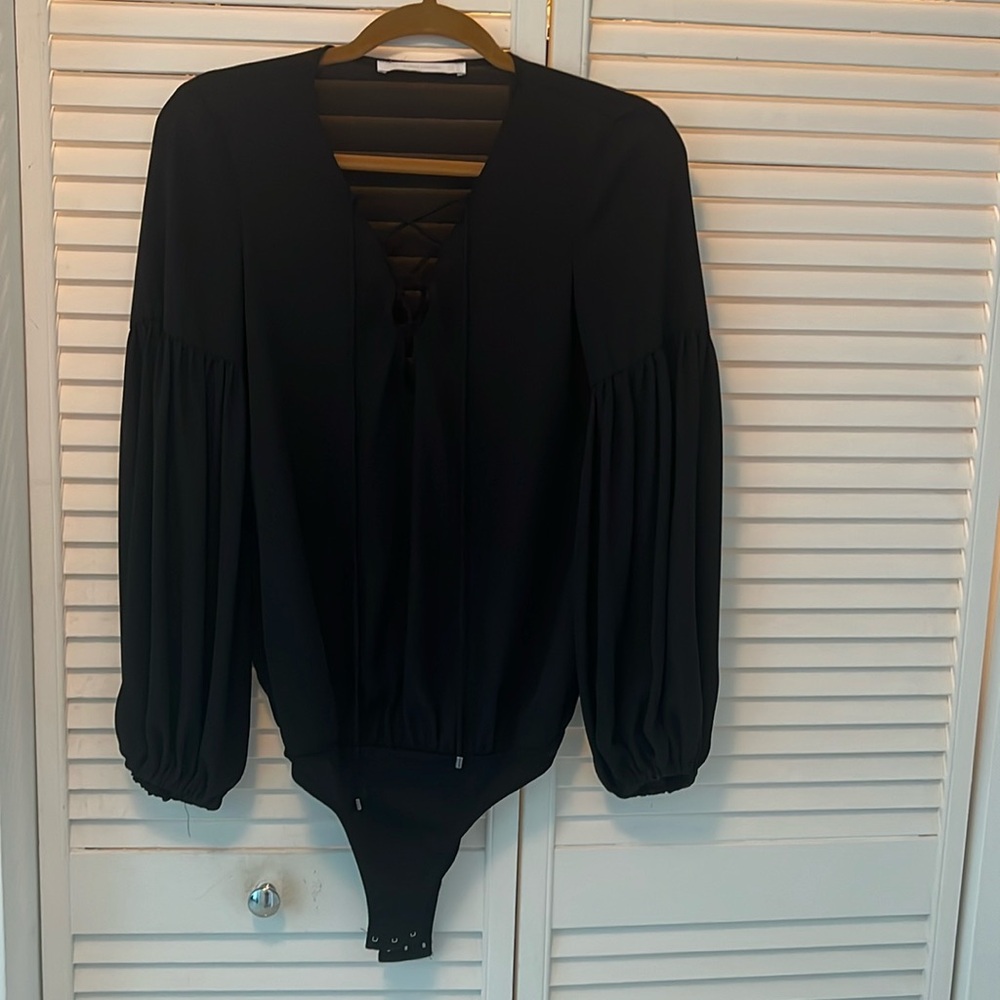 Zara black bodysuit S